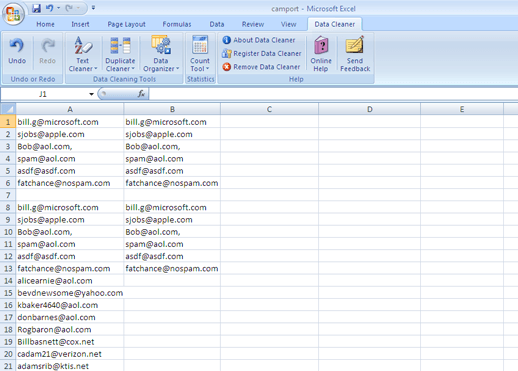 Excel Files Data Cleaning Utility Screenshot 1
