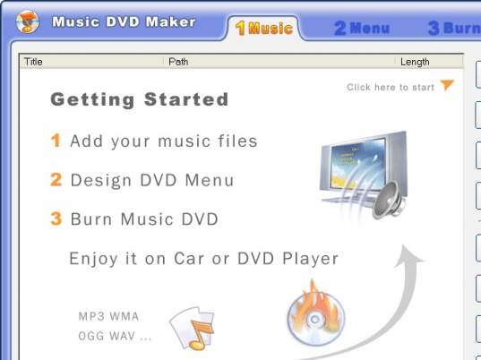 Music DVD Maker Screenshot 1