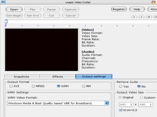 Leapic Video Cutter Screenshot 1