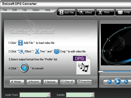 Emicsoft DPG Converter Screenshot 1